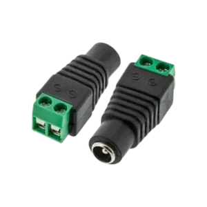 Ficha Plug Hembra C/Bornera 5,5mm x 2,1mm